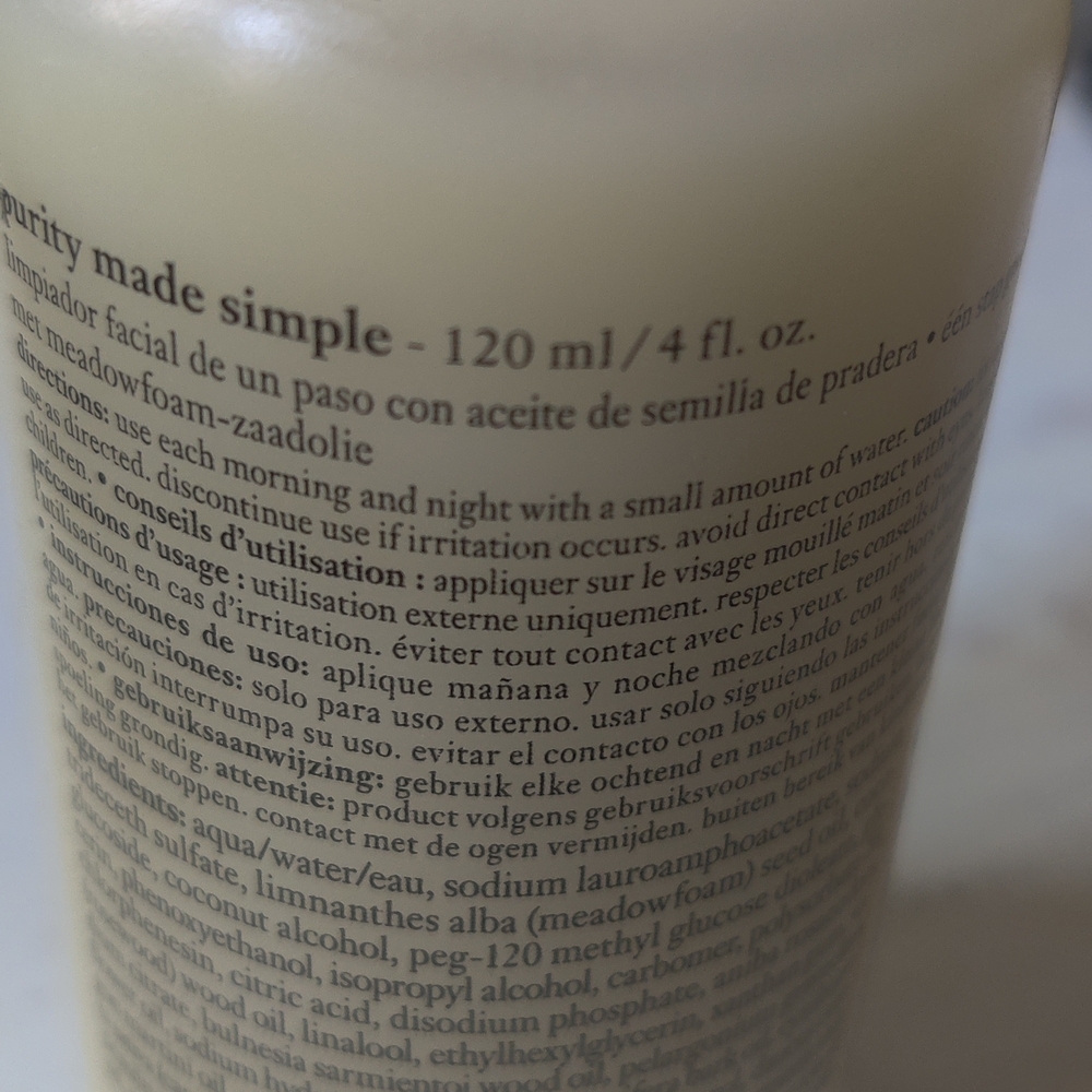 Philosophy Purity Made Simple One-Step Facial Cleanser - Cream - Picture 4 of 6
